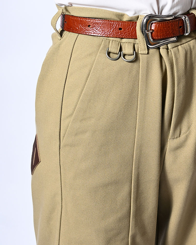 HOLDER CURVE PANTS -BEIGE-