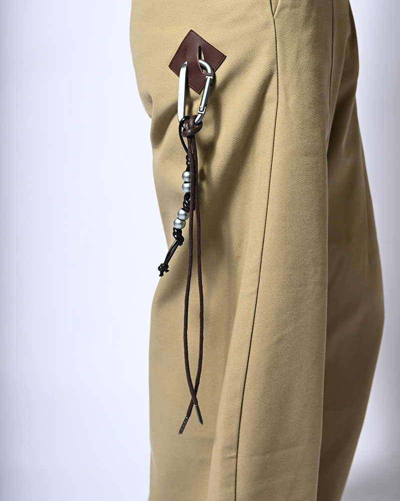 HOLDER CURVE PANTS -BEIGE-