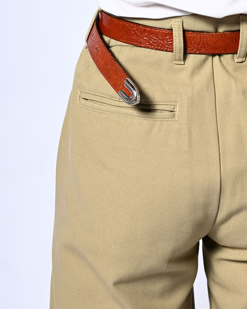 HOLDER CURVE PANTS -BEIGE-