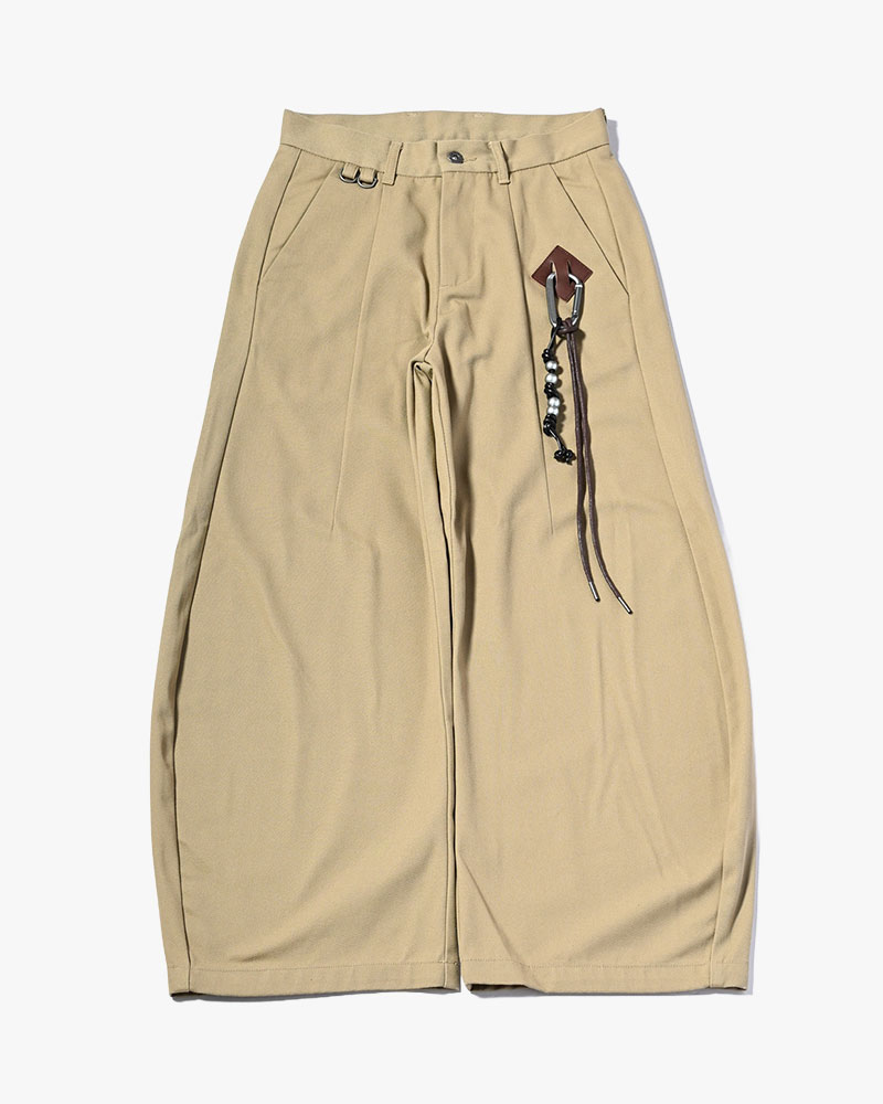 HOLDER CURVE PANTS -BEIGE-