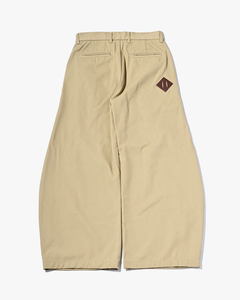 HOLDER CURVE PANTS -BEIGE-