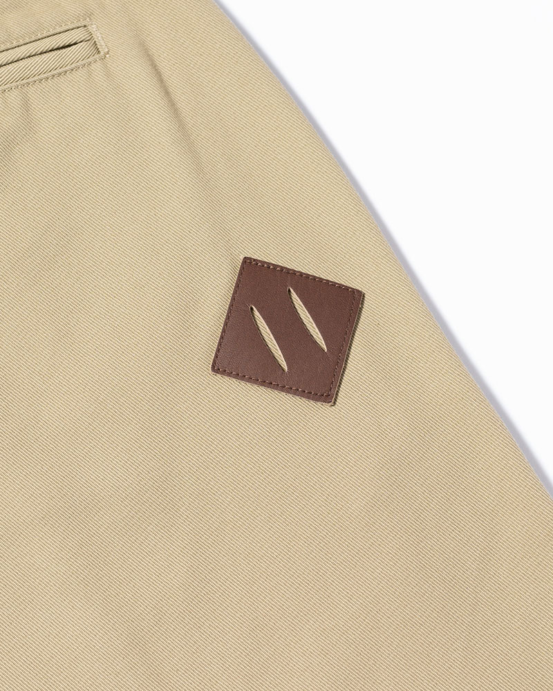 HOLDER CURVE PANTS -BEIGE-