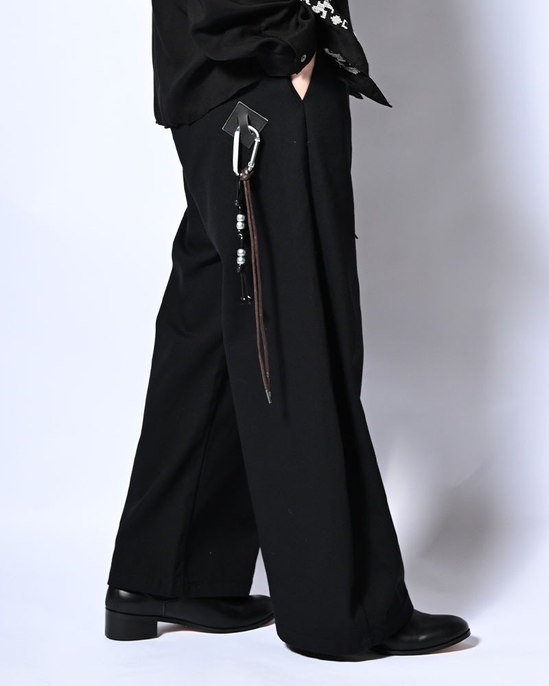 HOLDER CURVE PANTS -BLACK-