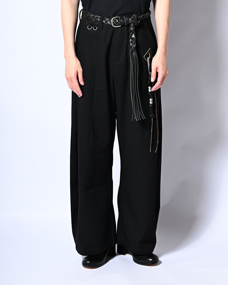 HOLDER CURVE PANTS -BLACK-