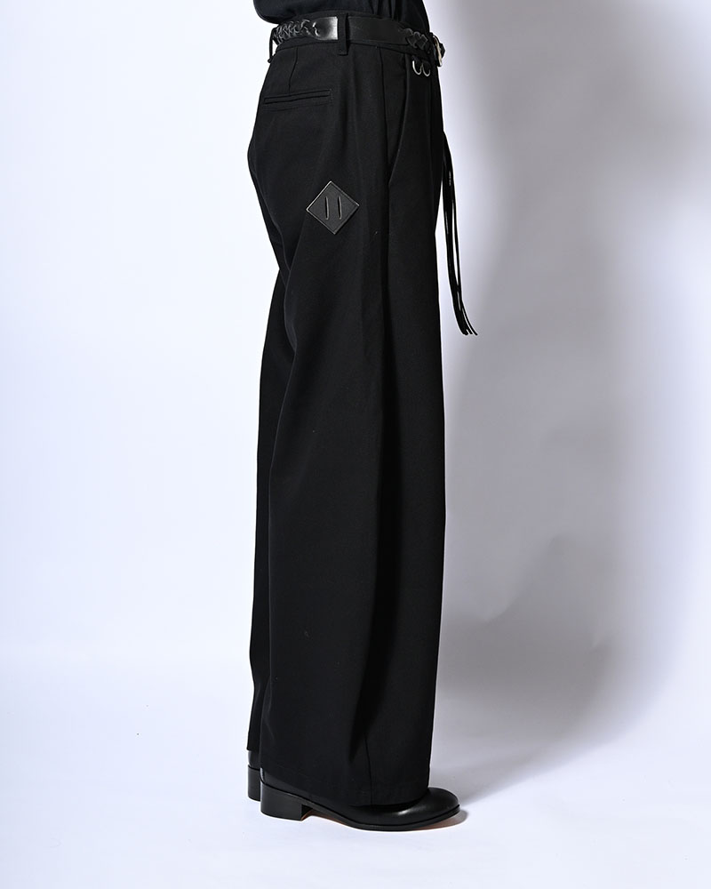 HOLDER CURVE PANTS -BLACK-