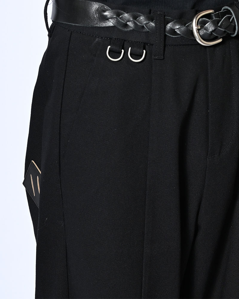 HOLDER CURVE PANTS -BLACK-