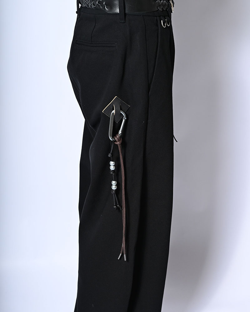 HOLDER CURVE PANTS -BLACK-