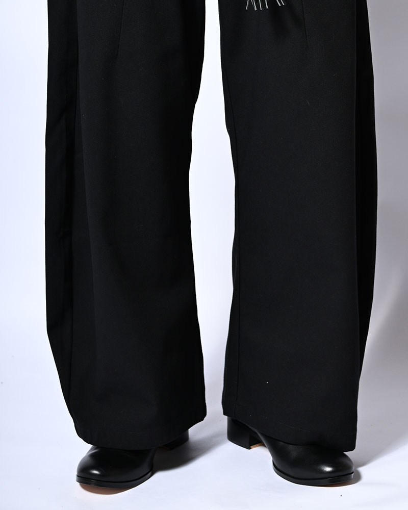 HOLDER CURVE PANTS -BLACK-