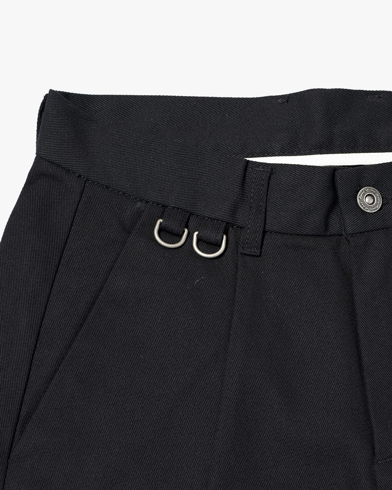 HOLDER CURVE PANTS -BLACK-