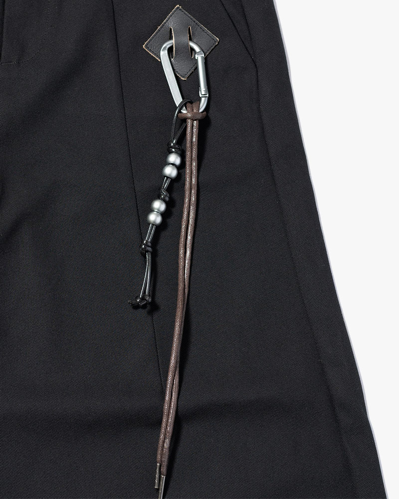 HOLDER CURVE PANTS -BLACK-