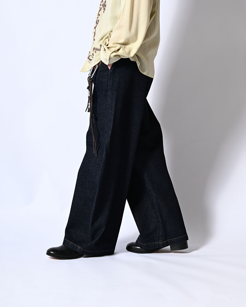 HOLDER CURVE PANTS -INDIGO-
