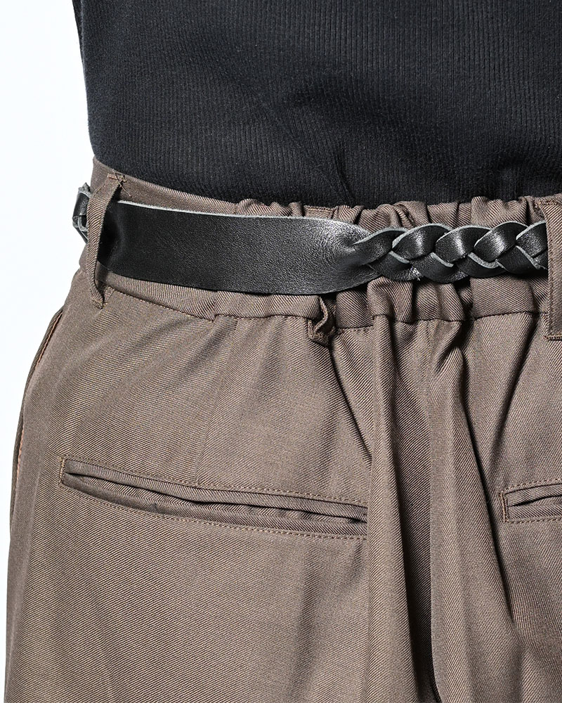BRAID FRINGE BELT -BLACK-