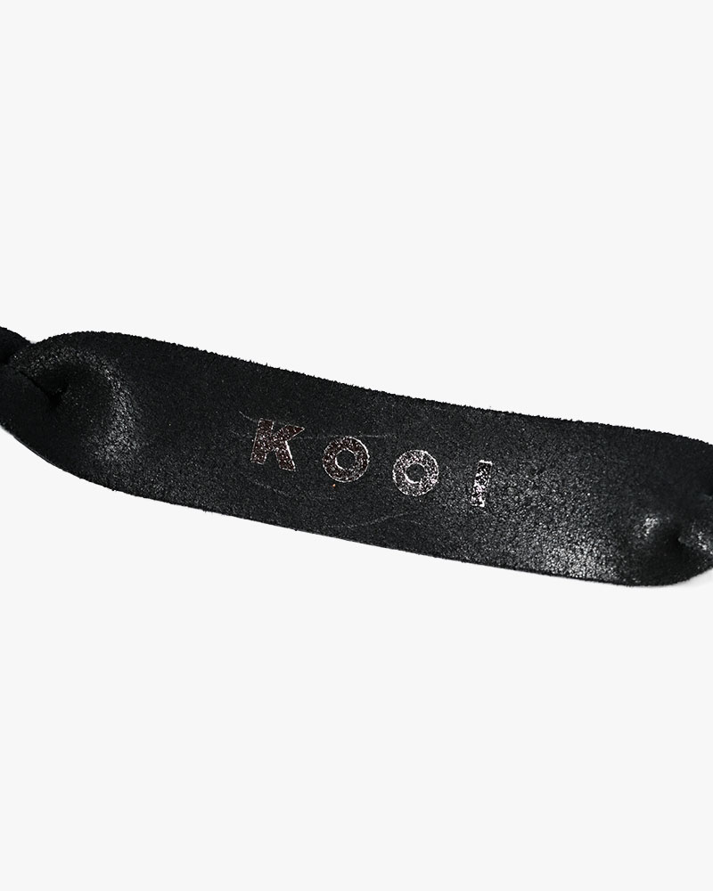 BRAID FRINGE BELT -BLACK-