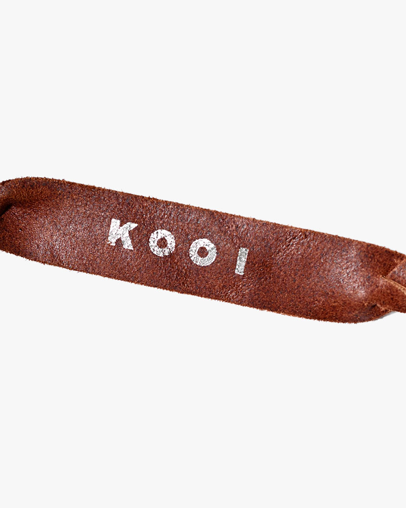 BRAID FRINGE BELT -BROWN-