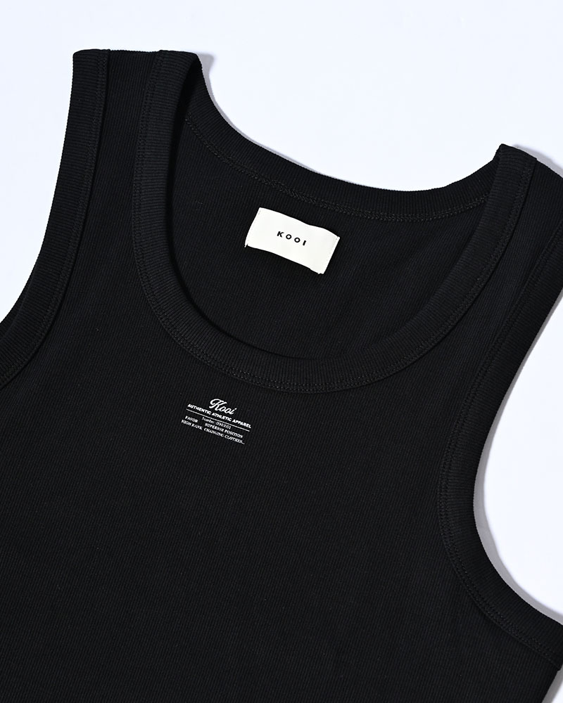 AS USUAL TANK TOP -BLACK-