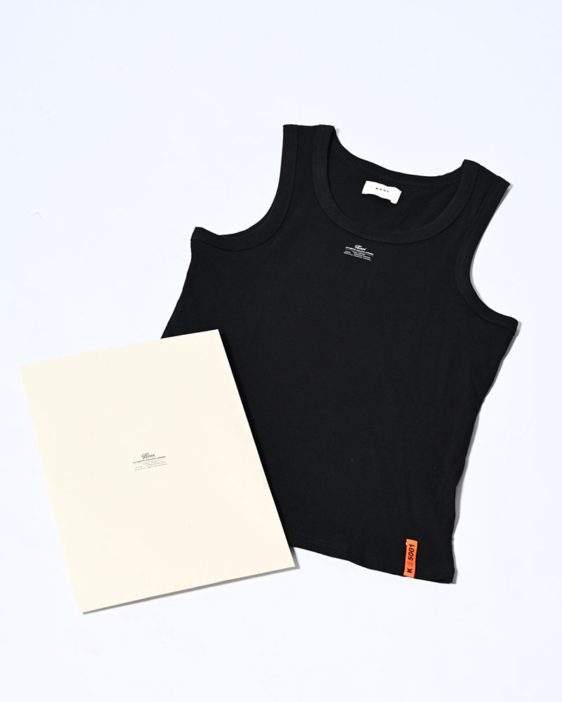 AS USUAL TANK TOP -BLACK-