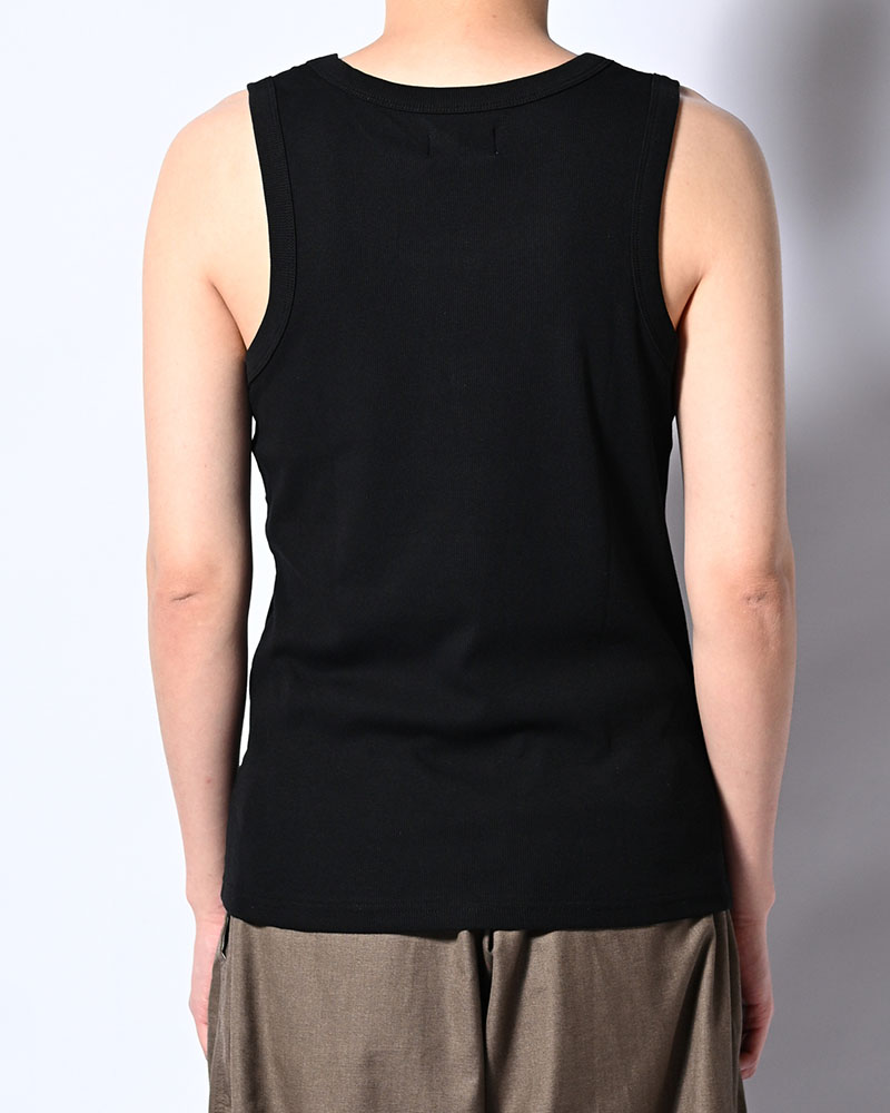 AS USUAL TANK TOP -BLACK-