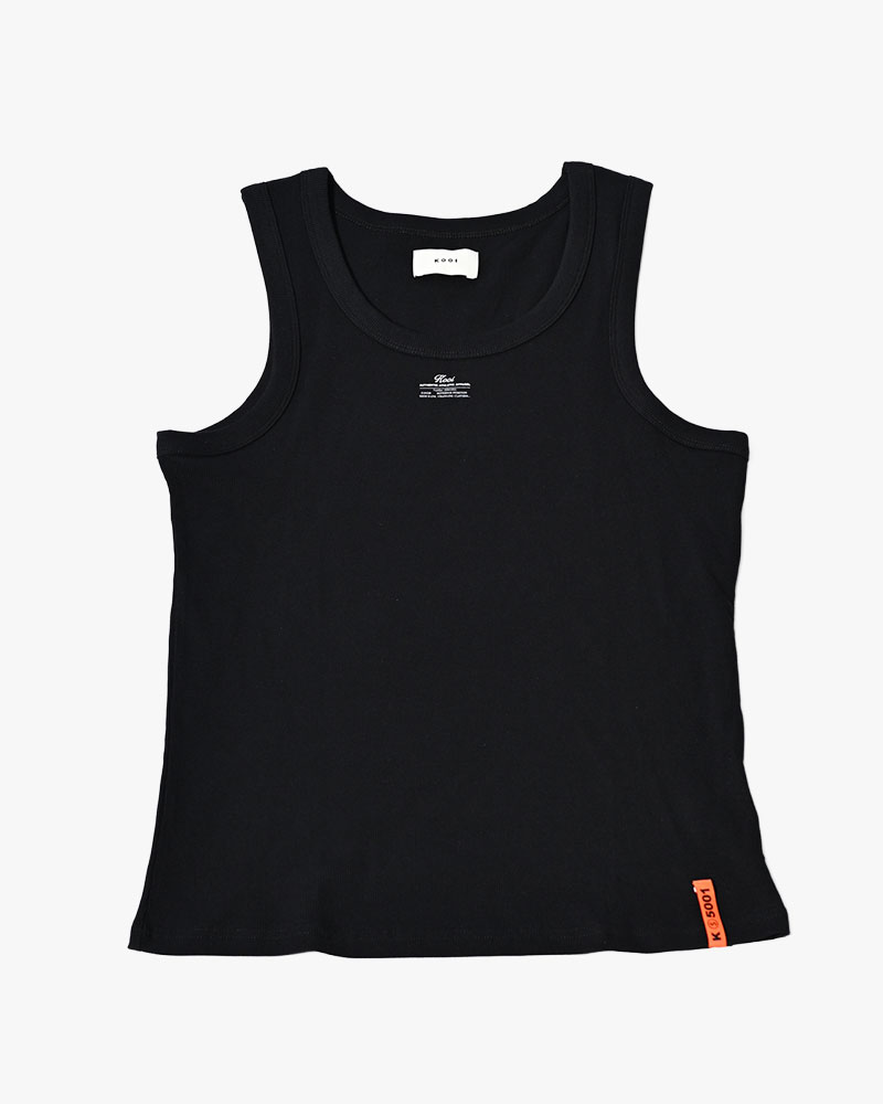 AS USUAL TANK TOP -BLACK-