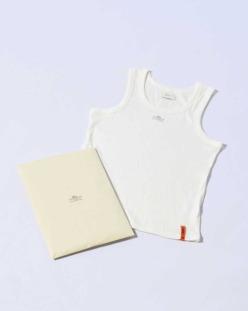 AS USUAL TANK TOP -WHITE-