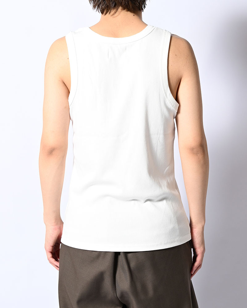 AS USUAL TANK TOP -WHITE-