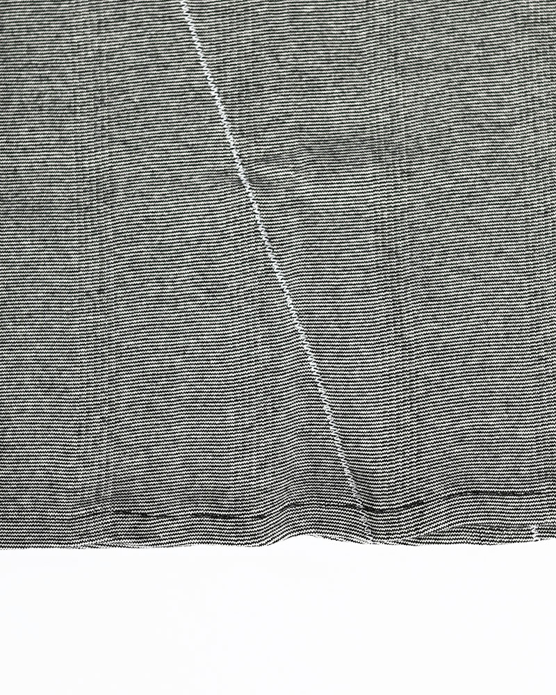 STITCH PANEL RIBBED TANKTOP -GRAY-