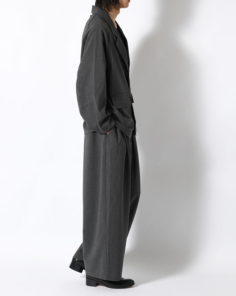 TAILORED JACKET -CHARCOAL-