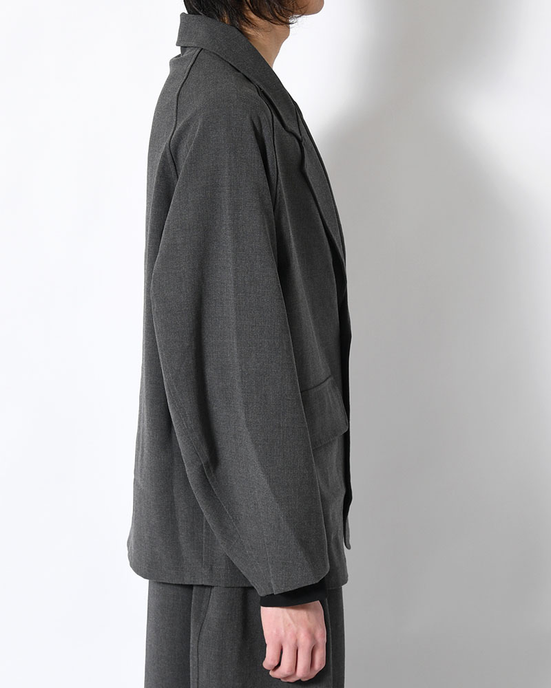 TAILORED JACKET -CHARCOAL-