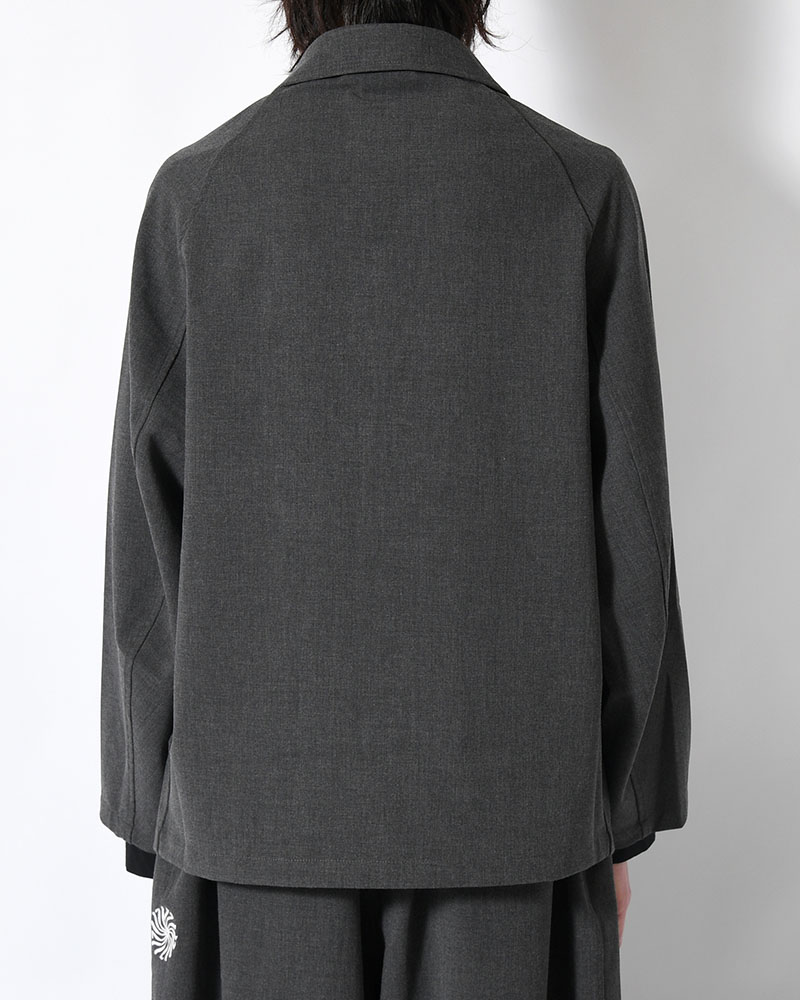 TAILORED JACKET -CHARCOAL-
