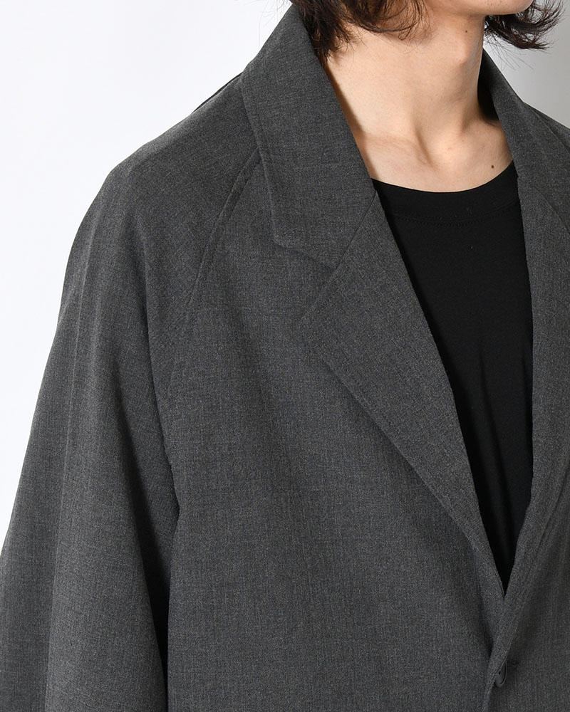 TAILORED JACKET -CHARCOAL-