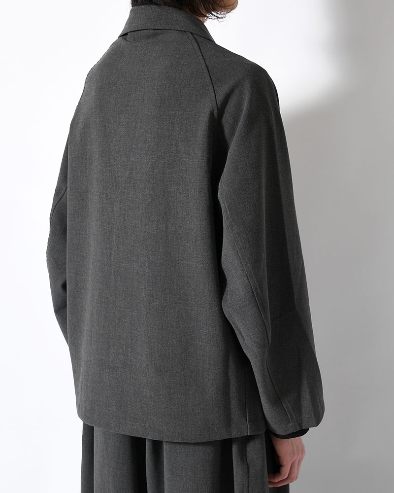 TAILORED JACKET -CHARCOAL-