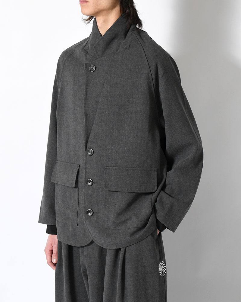 TAILORED JACKET -CHARCOAL-