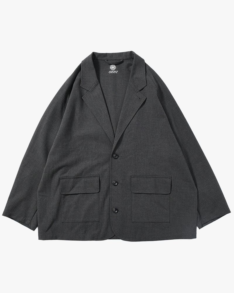 TAILORED JACKET -CHARCOAL-