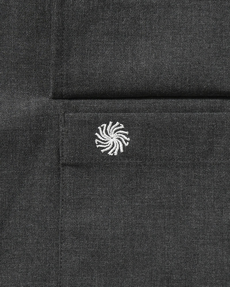 TAILORED JACKET -CHARCOAL-