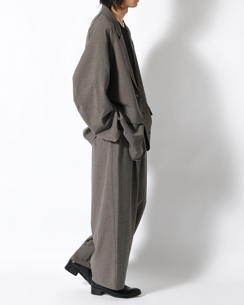 TAILORED JACKET -BROWN-