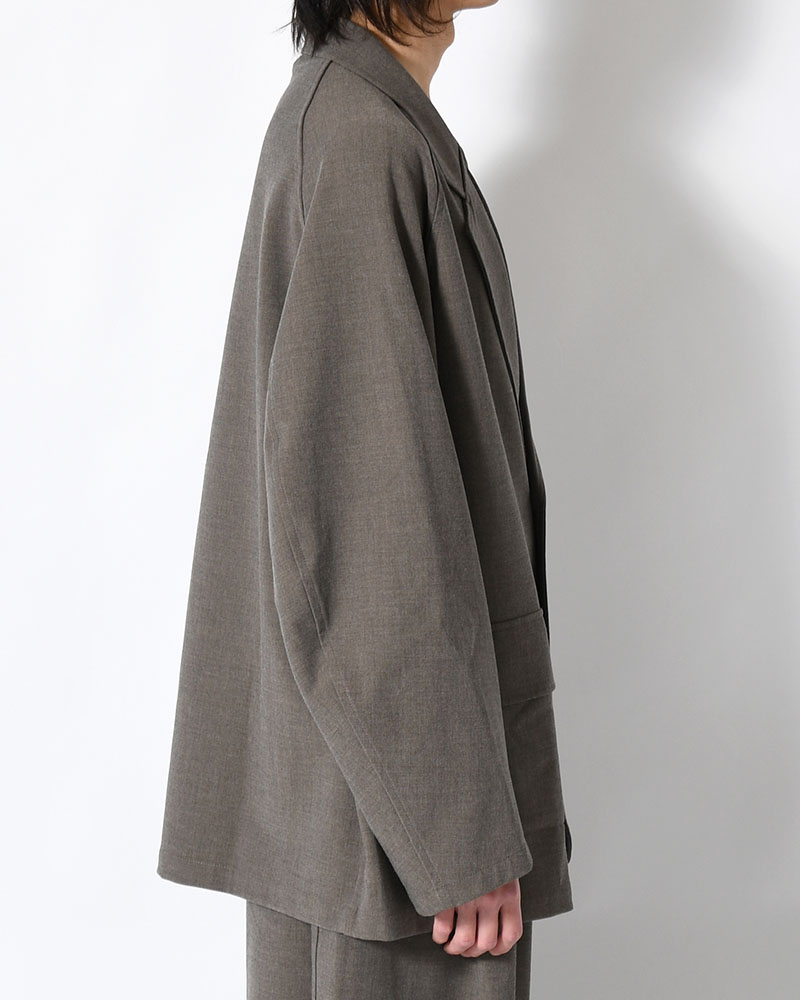 TAILORED JACKET -BROWN-