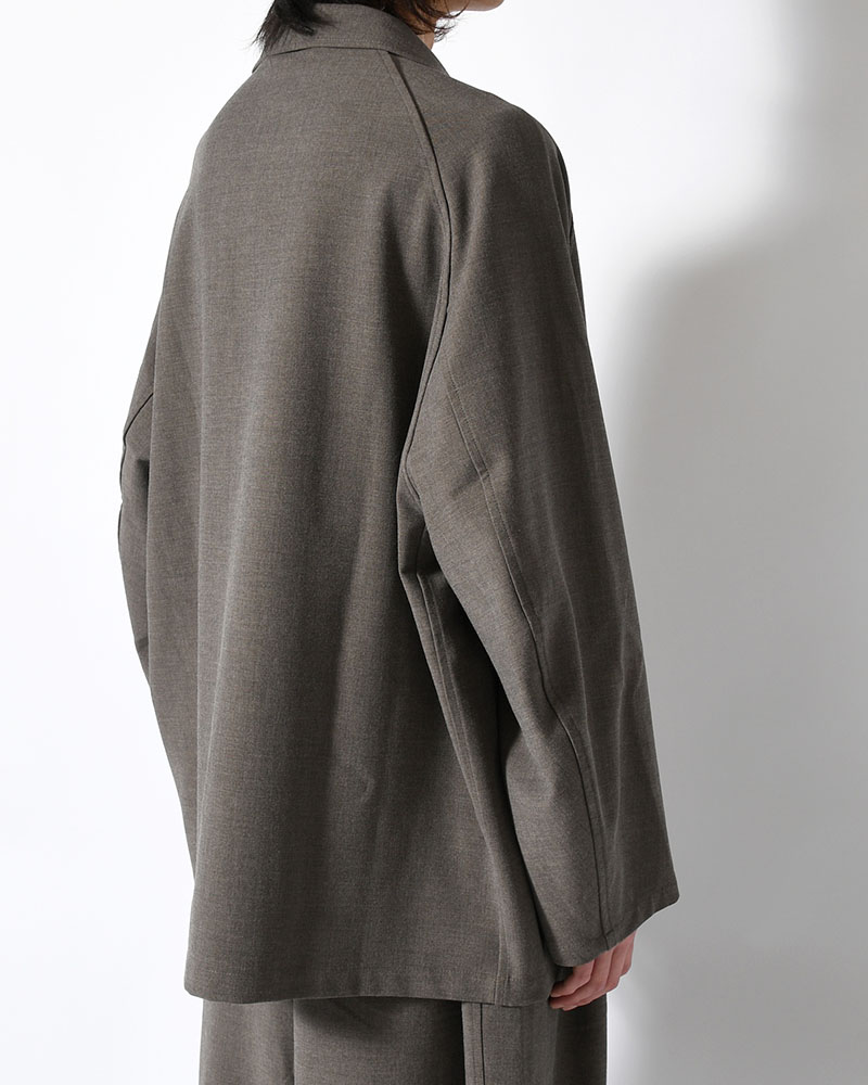 TAILORED JACKET -BROWN-