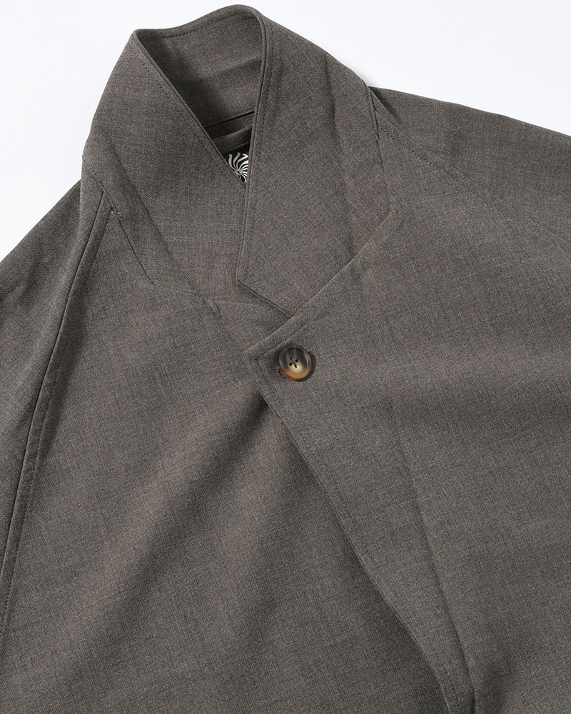 TAILORED JACKET -BROWN-