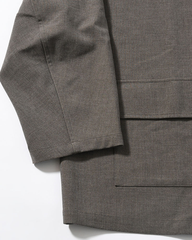 TAILORED JACKET -BROWN-