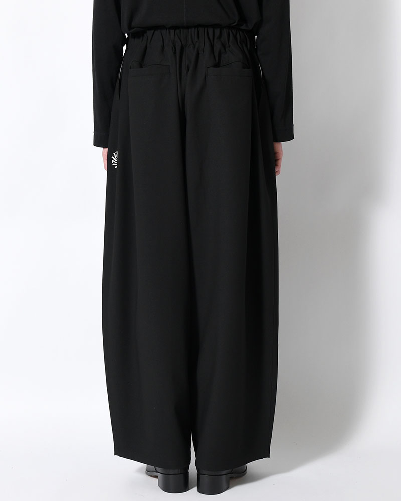 WIDE SLACKS -BLACK-