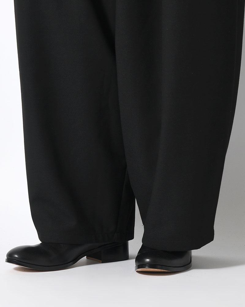 WIDE SLACKS -BLACK-