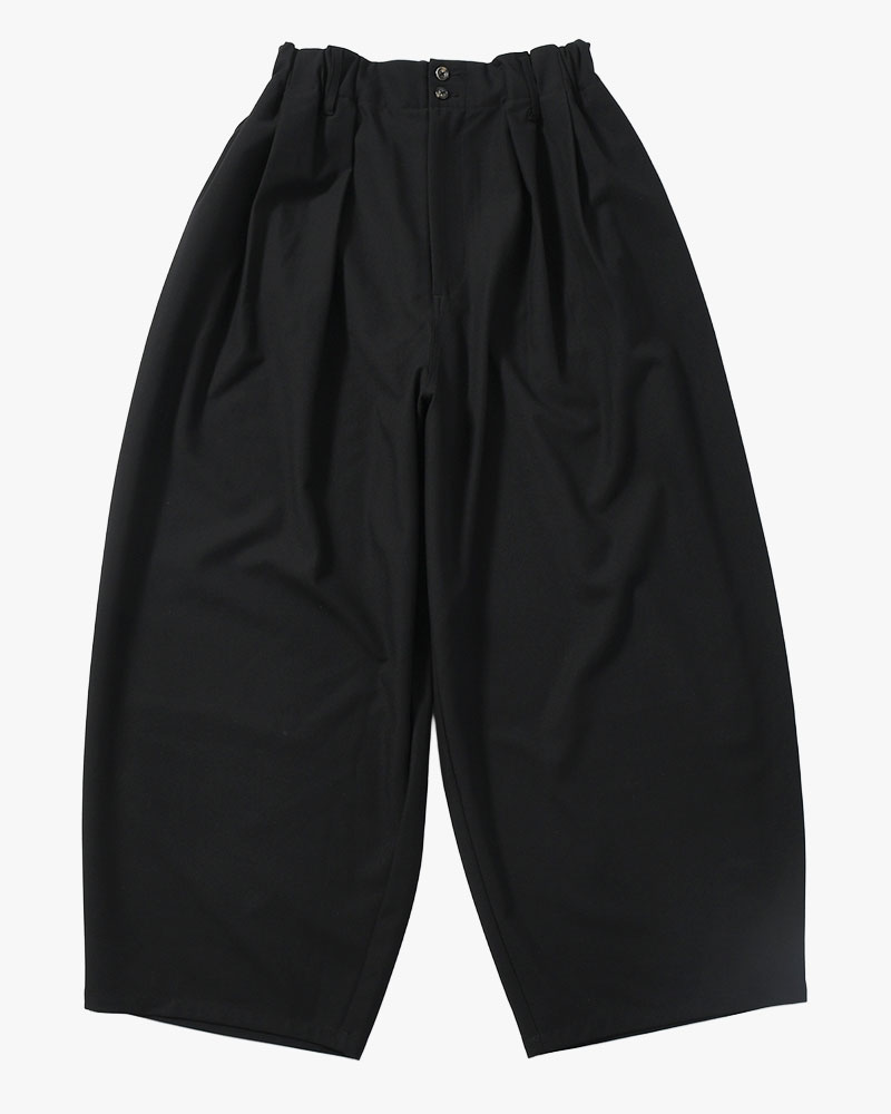 WIDE SLACKS -BLACK-