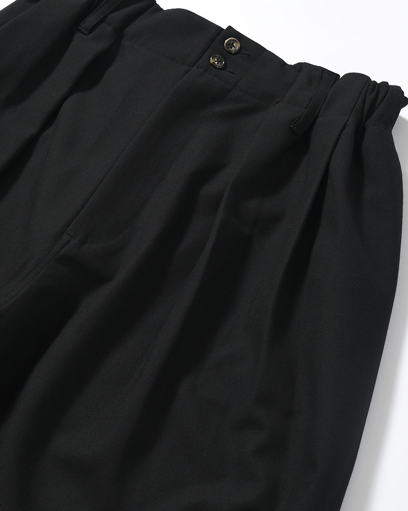 WIDE SLACKS -BLACK-