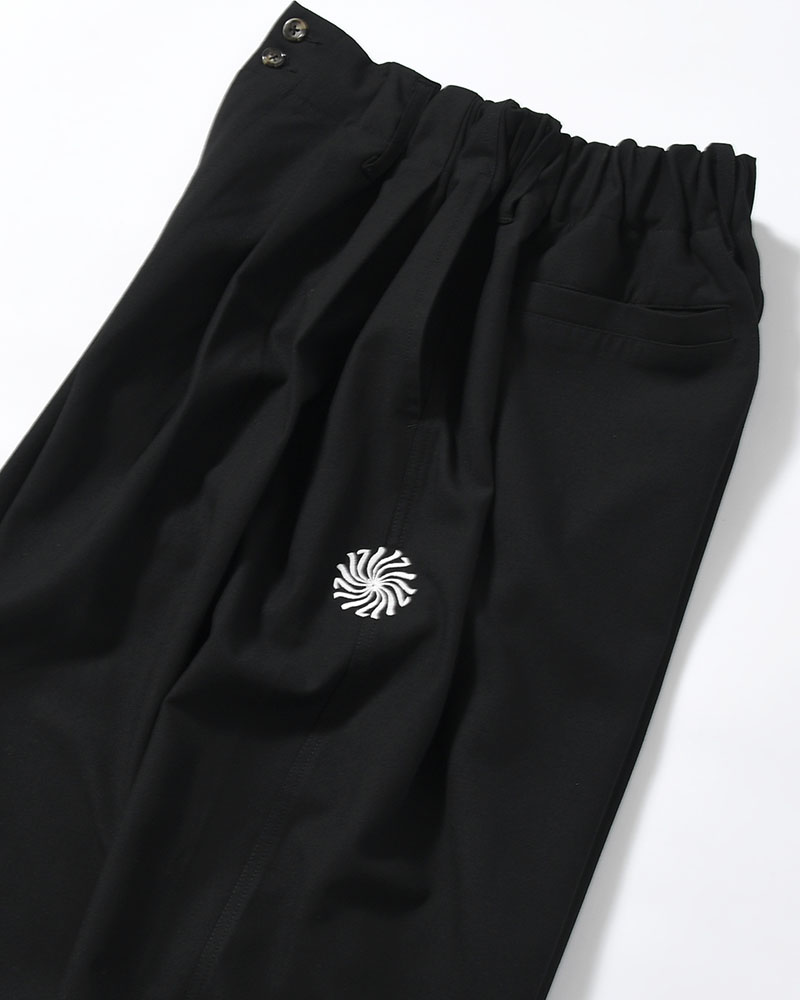 WIDE SLACKS -BLACK-