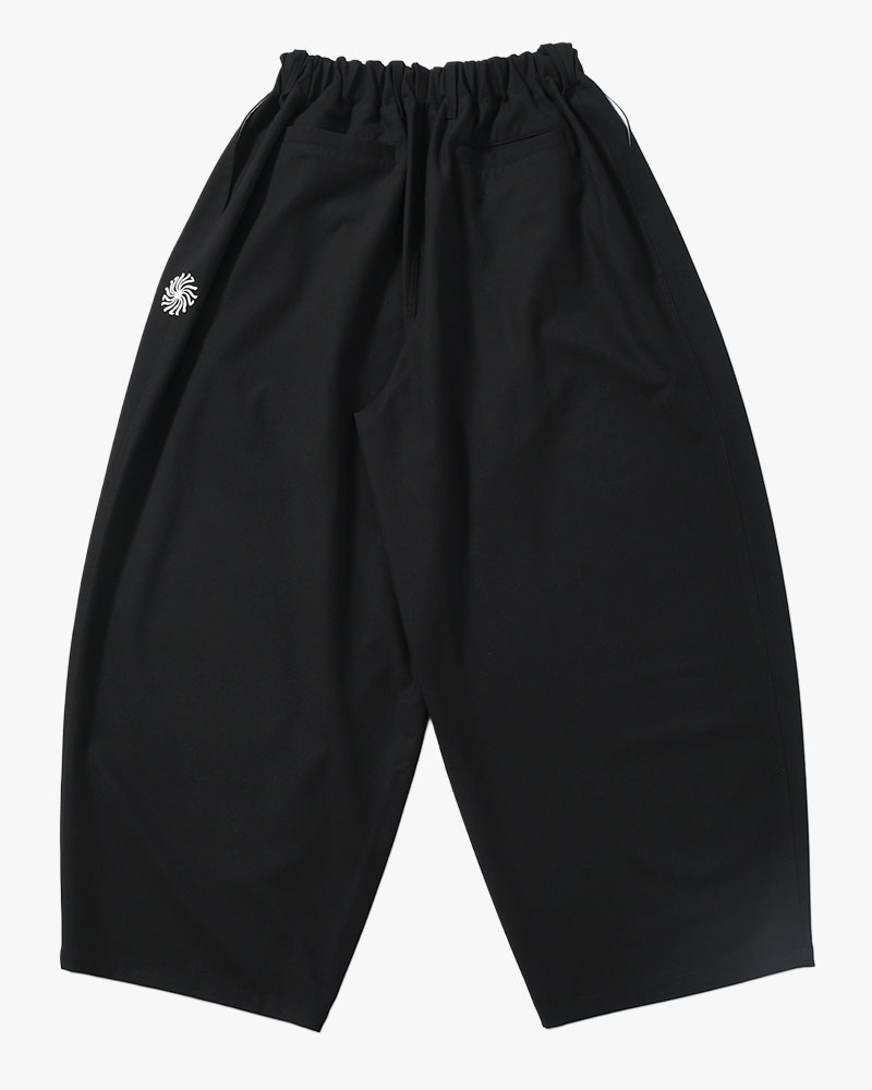WIDE SLACKS -BLACK-