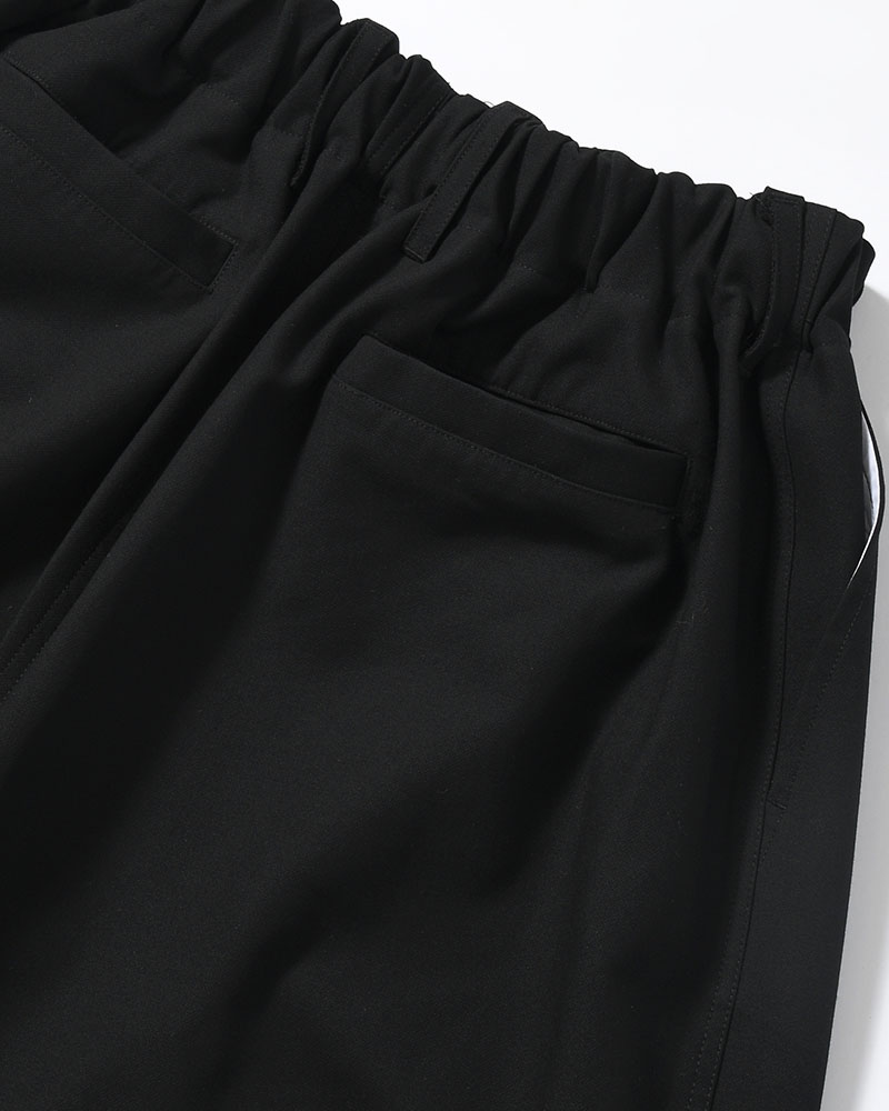 WIDE SLACKS -BLACK-