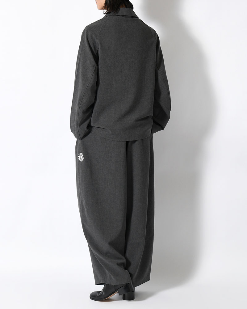 WIDE SLACKS -CHRCOAL-