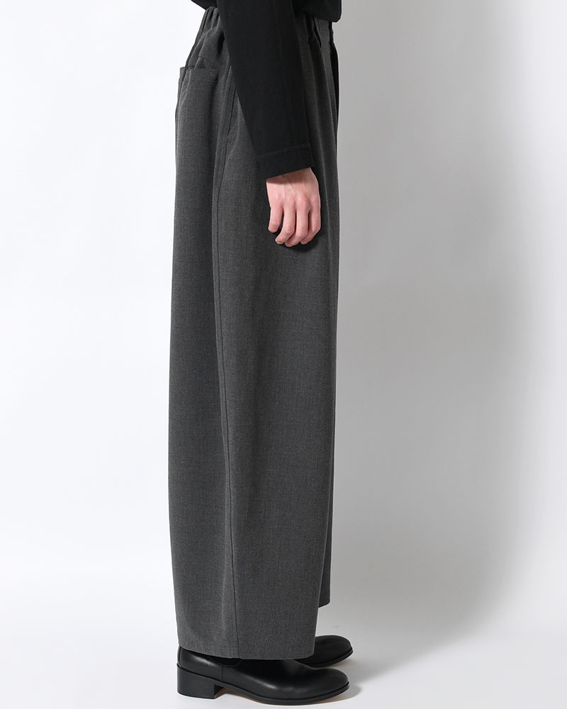 WIDE SLACKS -CHRCOAL-