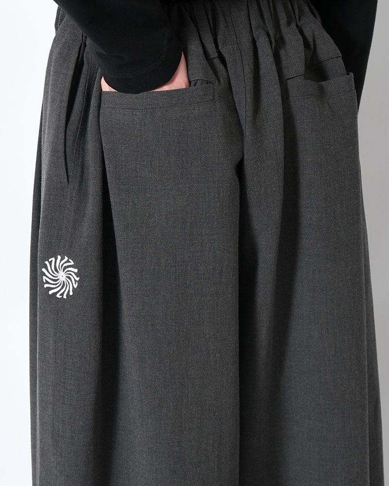 WIDE SLACKS -CHRCOAL-