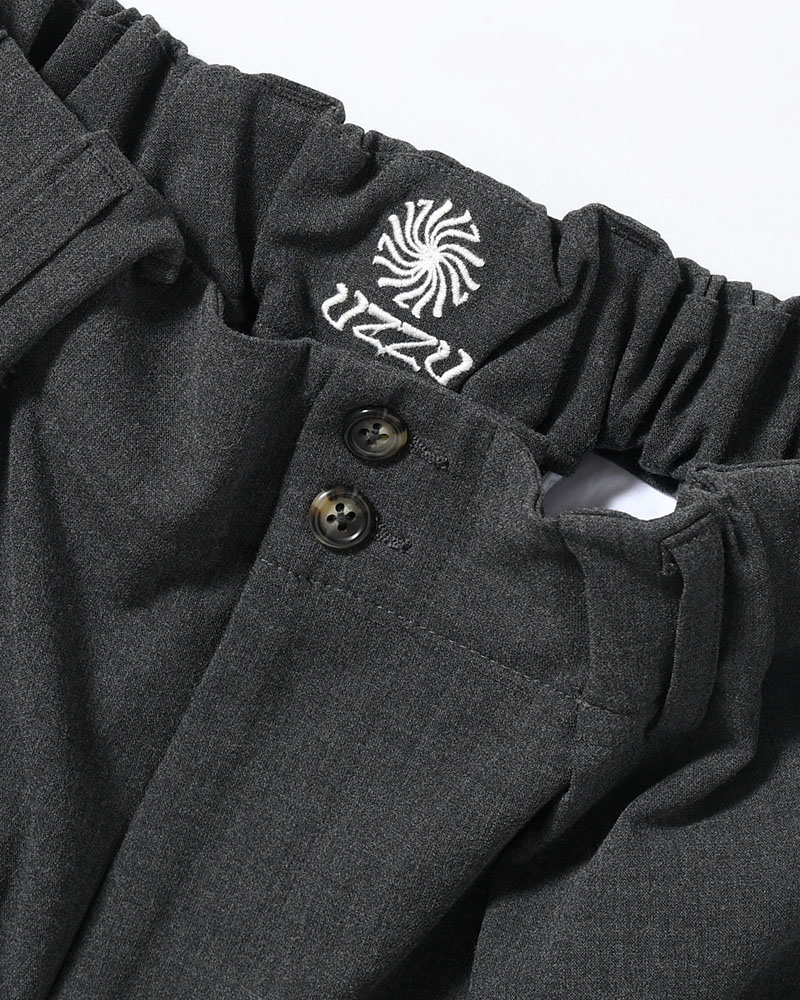 WIDE SLACKS -CHRCOAL-