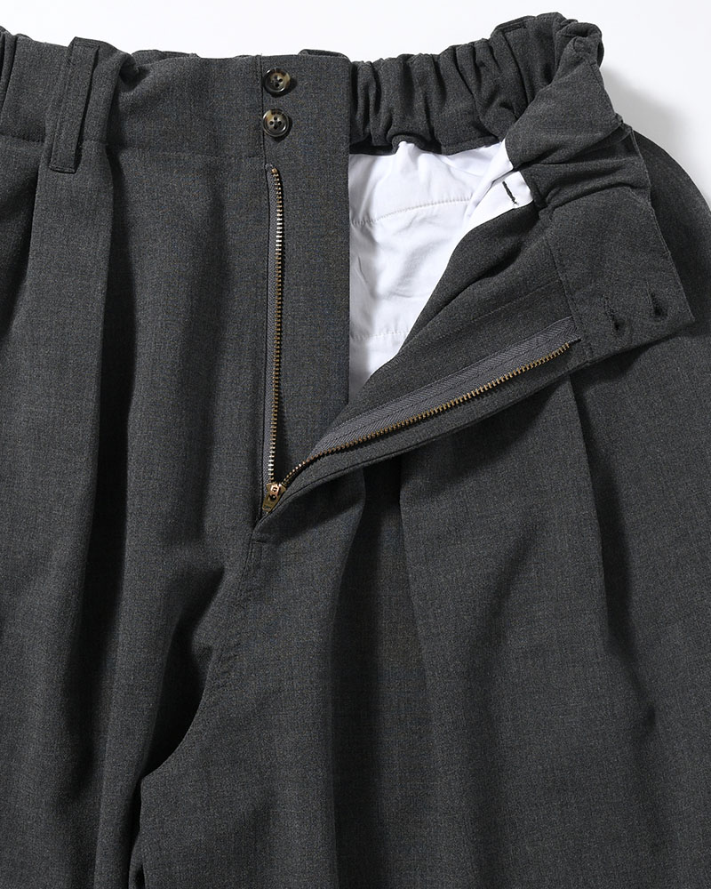 WIDE SLACKS -CHRCOAL-